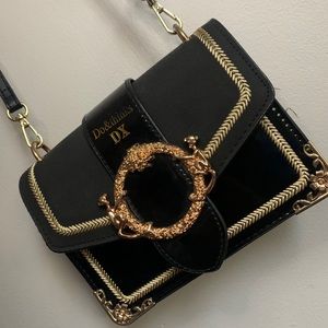 Black and Gold Trim Purse